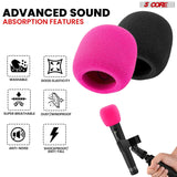 5Core Microphone Cover Soft Foam Mic Windscreen Windproof Sponge for Handheld Mic