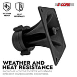 5Core Tweeter 3.25" x 3.25" 40W Component Square Driver Replacement Piezo Super Horn 8 PIECES