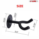 5 Core Guitar Wall Mount 3Pc Wall Mount for Classical Electric Acoustic Bass Guitars for Home Studio