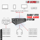 5Core Outdoor Speakers Stereo In Wall 100W Peak Passive Home Audio System 2 Pieces