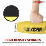 5Core Guitar Stool 3.15" Padded Chair Foldable Heavy Duty Music Seat Built in Foot Rest Guitar Stand