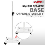 5 Core Speaker Stand Adjustable 61" Heavy Duty PA DJ Tripod Studio Monitor Stands