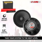 5Core XLR Connector Male Female to 1/4 Audio Jack 3 Pin Secure Mic Plug w Locking Ends