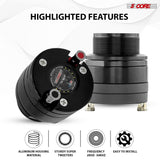 5Core Super Tweeter 2Pc 1" Car Audio Speaker 60W Max Power 4 Ohm Titanium Diaphragm Neodymium Magnet