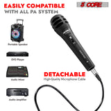 5Core XLR Microphone Dynamic Mic Karaoke Singing Studio Mics Handheld Microfono