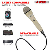 5Core XLR Microphone Dynamic Mic Karaoke Singing Studio Mics Handheld Microfono
