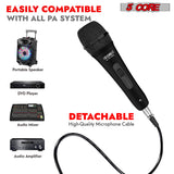 5Core XLR Microphone Dynamic Mic Karaoke Singing Studio Mics Handheld Microfono