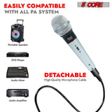 Wired handheld microphone with cardioid pickup and on/off control