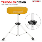 5Core Drum Throne Adjustable Guitar Stool 3" Padded Drummer Seat for Adults & Kids