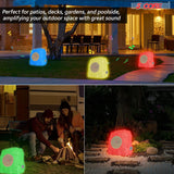 5Core Outdoor Wireless Speakers Bluetooth Rock Waterproof Linkable TWS Garden Speaker BROWN 1 PC