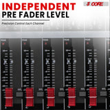 5Core Audio Mixer 24 Channel DJ Mixing Board Bluetooth USB Analog Professional Mezclador De Audio