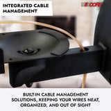 5Core Speaker Wall Mount Adjustable Swivel 11 Inch Space Bookshelf Brackets Pair