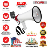 5Core Megaphone Bullhorn Speaker 50W Bull Horn Cheer Megafono 300 Meter