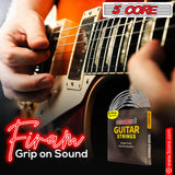 5 Core Bass Guitar Strings Brass Phosphor Bronze Extra Light Gauge Bright Tone 6 String Set