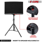 5 Core Speaker Stand Tripod Heavy Duty Adjustable 60" Universal Mount for PA DJ Studio