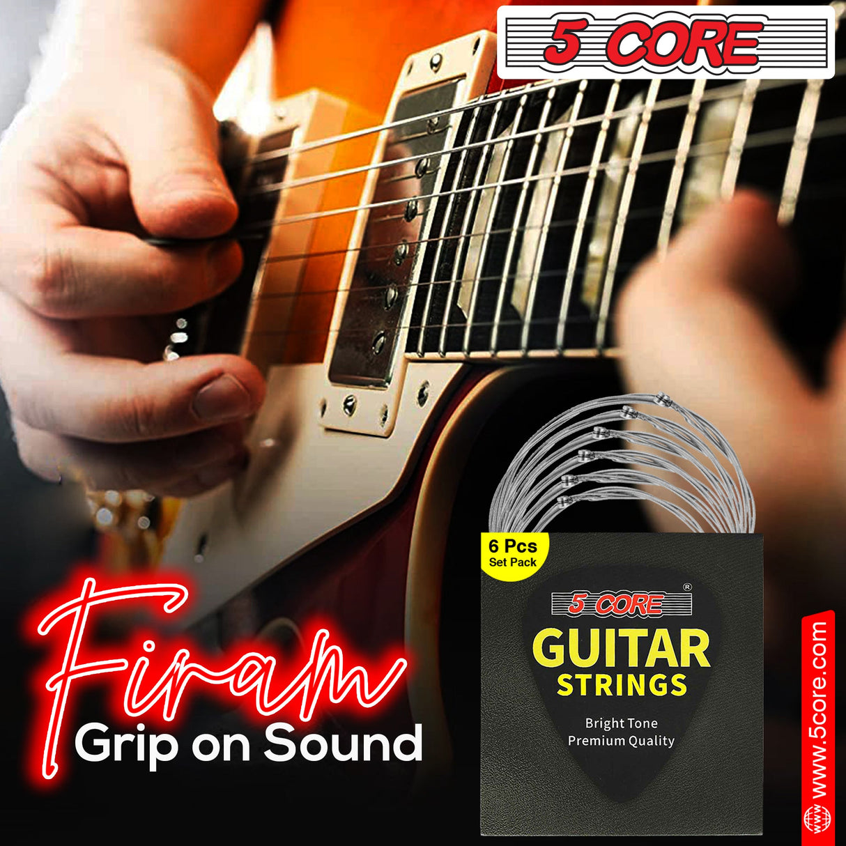 5 Core Electric Guitar Strings for 6 String Guitars Nickel Plated Steel Cuerdas Para Guitarra