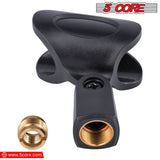 5 Core Microphone Clip Holder 2 Pieces with Screw Adapters 5/8 to 3/8 Inch