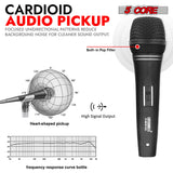 5Core XLR Microphone Dynamic Mic Karaoke Singing Studio Microfono Handheld Mics