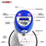 5Core Megaphone Bullhorn Speaker 20W Bull Horn Battery Power Cheer Megafono Loudspeaker USB