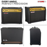 5 Core Guitar Amp 50 Watt  Electric Amplifier w Built in 8" Speaker Portable Mini Amps w Aux