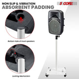 5 Core Speaker Stand Adjustable 61" Heavy Duty PA DJ Tripod Studio Monitor Stands