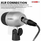 5 Core Conga Mic Snare Tom Set Professional XLR Cardioid Unidirectional Instrument Microphone Kit