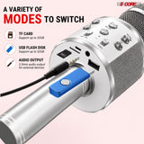 5 Core Microphone Wireless Karaoke Mic With Speaker 3 in 1 Portable Bluetooth Microfono Inalambrico