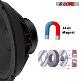5 Core 8 Inch Subwoofer Speaker 1000W PMPO 4Ohm Replacement Car Bass Sub Woofer