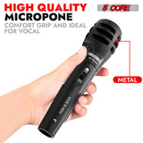 5Core XLR Microphone Dynamic Mic Karaoke Singing Studio Mics Handheld Microfono