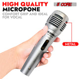 5Core XLR Microphone Dynamic Mic Karaoke Singing Studio Mics Handheld Microfono