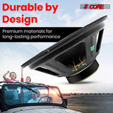 5 Core 12 Inch Subwoofer 1200 Watt Car Audio Sub Woofer Pair 4 Ohm w Deep Bass Replacement Loud Speaker