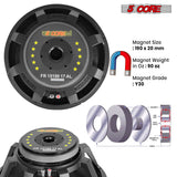 5 Core 15" Subwoofer Speaker 350W RMS Full Range PA DJ Audio Sub Woofer 8Ohm Bass Replacement Driver