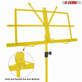 5 Core Music Stand Adjustable Desktop Book Stands Portable Sheet Holder All Metal Foldable Bookstand