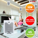 5Core Outdoor Speakers Stereo In Wall 500W Peak Passive Home Audio System