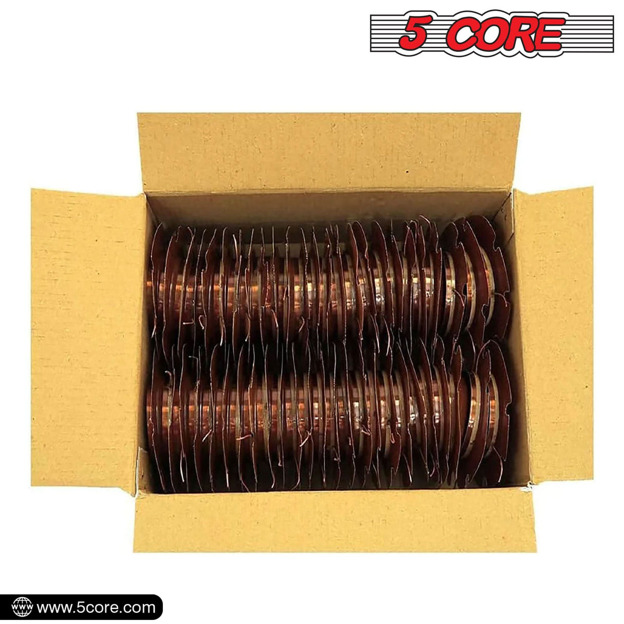 5Core 2 Inch Diaphragm Replacement 50 Pack Phenolic Voice Coil 51mm + Kapton Former Diameter Horn