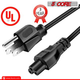 5Core AC Power Cord 10Ft 2 Prong US Male to Female Extension Adapter 16AWG/2C 125V 13A PL 1002