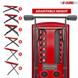 5Core Guitar Foot Stool Height Adjustable Folding Leg Rest Classical Footrest