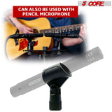 5 Core Microphone Clip Holder 6 Pieces with Screw Adapters 5/8 to 3/8 Inch