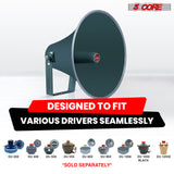 5 Core PA Speaker Paging Horn Throat All Weather Use Support Wide Range of Compression Drivers
