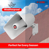 5 Core PA Horn Speaker 8Pcs 8 Inch 65W Loud Audio Outdoor Speakers System 8Ohm Reflex Megaphone