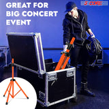 5Core Speaker Stand Tripod Floor Short Adjustable DJ Studio Monitor Stands Pole Mount ORANGE