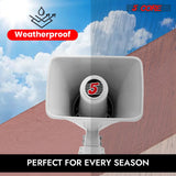 5 Core PA Speaker 6 x 4" 50W Bull Horn Loud Audio Outdoor Speakers System 8Ohm ReflexÂ Megaphone