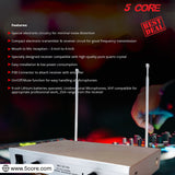 5Core Wireless Microphones w 2 Headset Portable Mini Microfono Inalambricos + Receiver 165ft Range