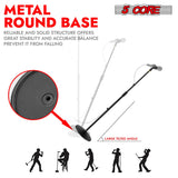 5 Core Mic Stand Pair Round Base Height Adjustable Universal Microphone Mount Stands