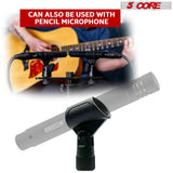 5 Core Microphone Clip Holder 6 Pieces Multi Pack with Screw Adapters 5/8 to 3/8 Inch