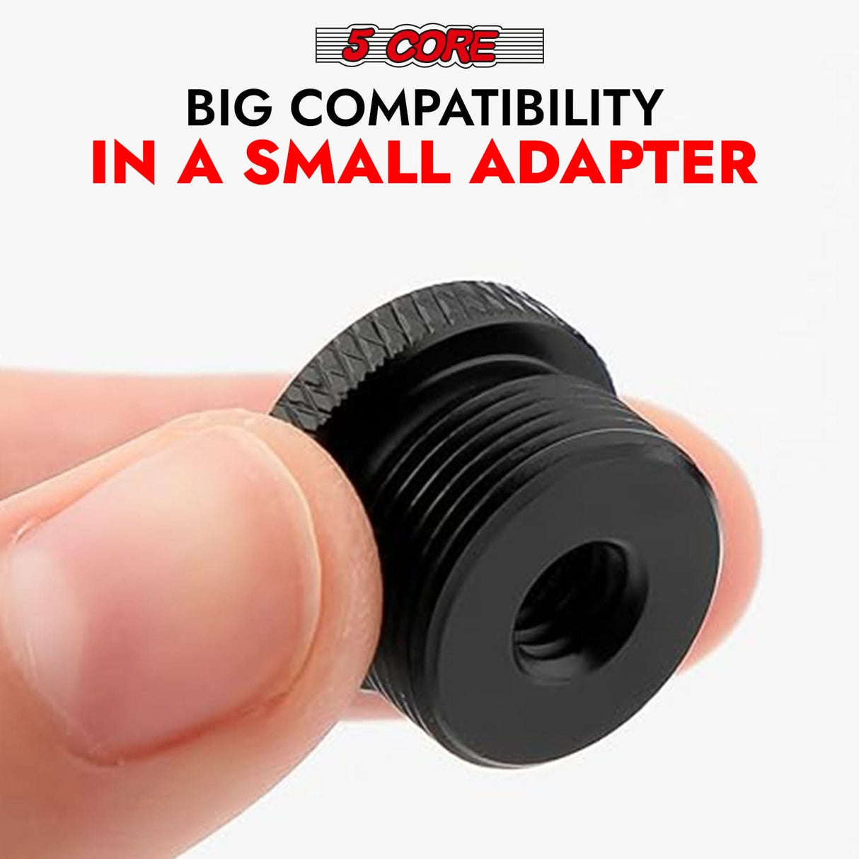 5 Core Mic Stand Adapter 12 Pieces 5/8 Male to 3/8 Female Screw Thread Conversion Connector