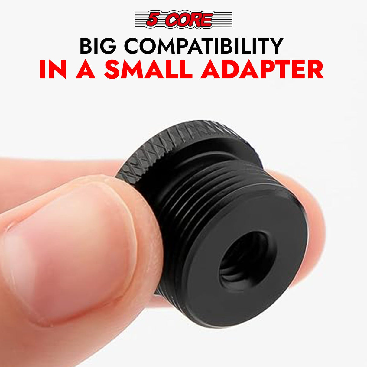 5 Core Mic Stand Adapter 12 Pieces 5/8 Male to 3/8 Female Screw Thread Conversion Connector