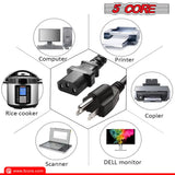 5Core AC Power Extension Cord PC 1001 model packaging view
