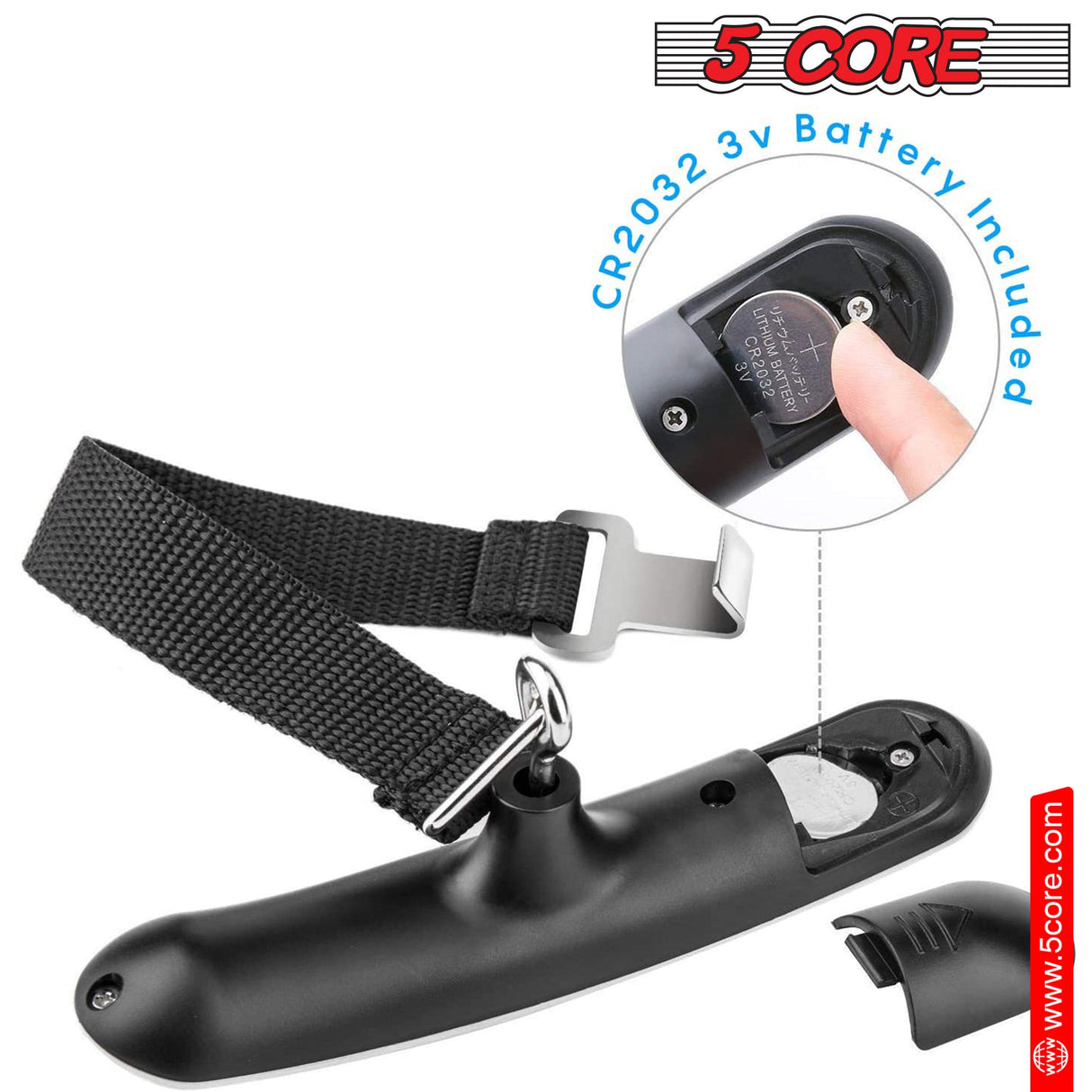 5 Core Digital Luggage Scale Weight Scale Travel Hanging Baggage Weighing Machine