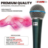 5 Core Microphone Professional Dynamic Mic Karaoke Singing XLR Wired Micrófono